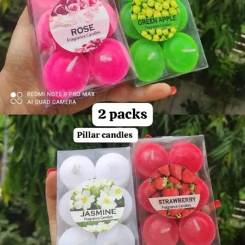 pillar candles 2 pack