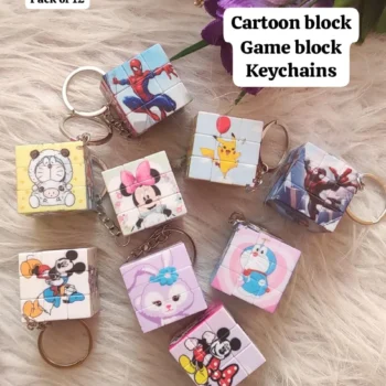 Cartoon block keychain 44