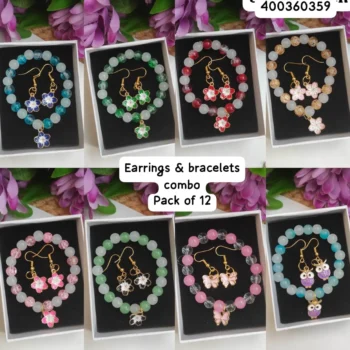 Earring bracelet combo 359