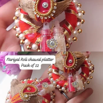 Nariyal roli chawal platter 14