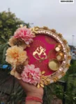 Ganesh flower plate 48