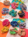 Printed pipin scrunchies 432