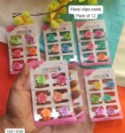 Floral clip card 423