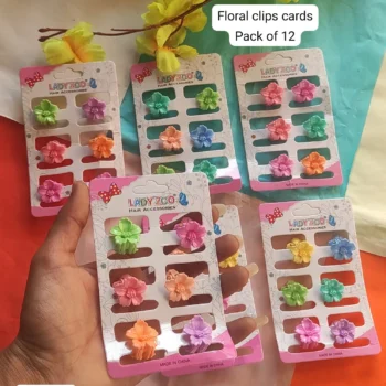 Floral clip card 423