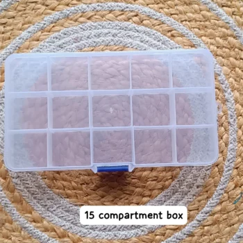 15 compartment box 210