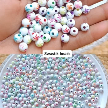 Swastik beads 268