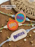 Hand embroidery rakhi 6