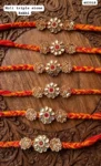 Moli triple stone rakhi 5