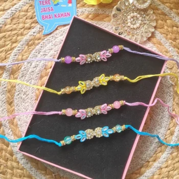 Double stone rakhi 18