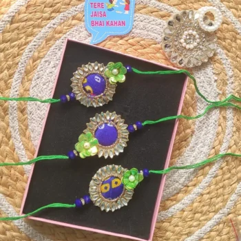 Booti flower rakhi 16