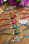 Stone kundan rakhi 34