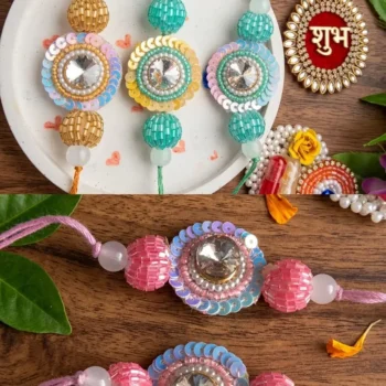 Sippi kundan rakhi 33