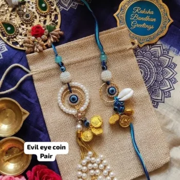 Evil eye coin pair 95