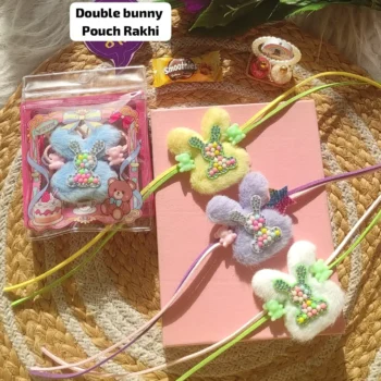 Double bunny pouch rakhi 83