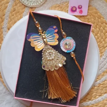 Golden glam butterfly pair 243