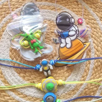 Space eraser pouch rakhi 158