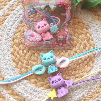 Kitty eraser pouch rakhi 157