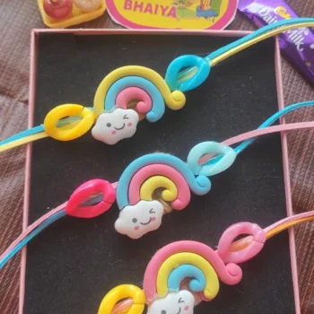 Rainbow eraser rakhi 153
