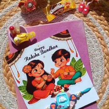 Kids phone rakhi hamper 217