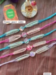 Flower pearl rakhi 255