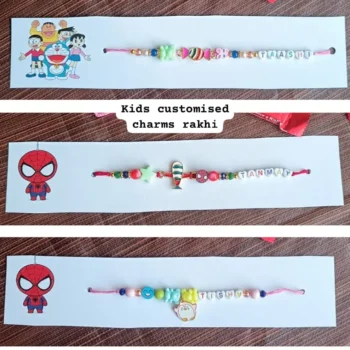 Kids customize charm rakhi 260
