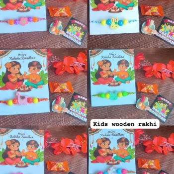 Kids wooden rakhi 263