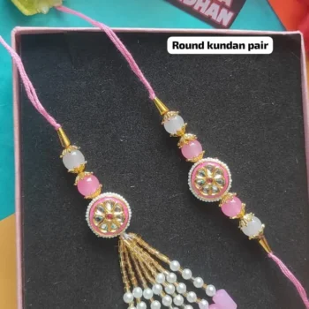 Round kundan pair 272