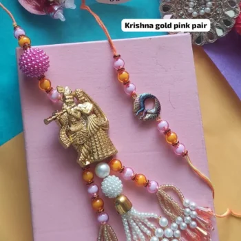 Krishna gold pink pair 271