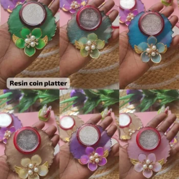Resin coin platter 342