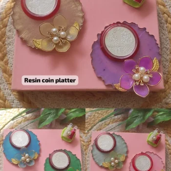 Resin coin platter 340