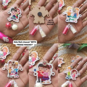 Kids roli chawal with fridge magnet 345