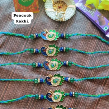 Peacock rakhi 300