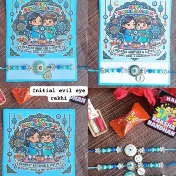 initial evil eye rakhi 317