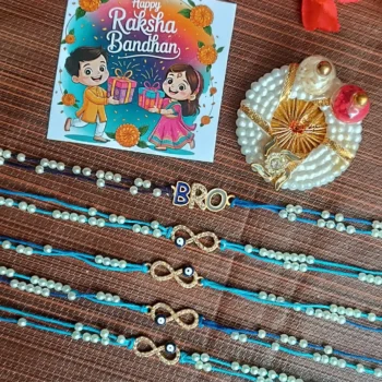Evil eye pearl rakhi 299
