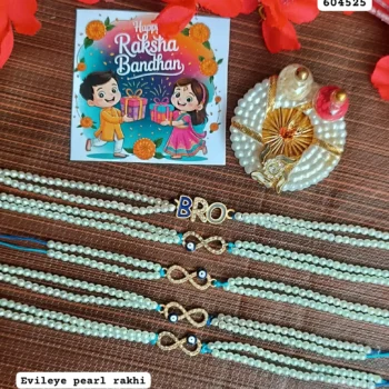 Evil eye pearl rakhi 298