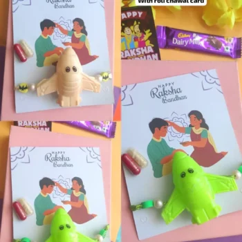 Aroplane rakhi with roli chawal 292