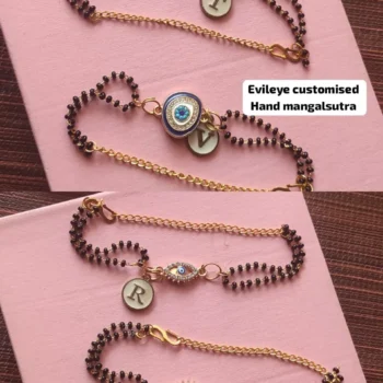 Customize evil eye mangalsutra bracelet 388