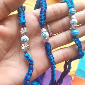 Blue dori rakhi 413