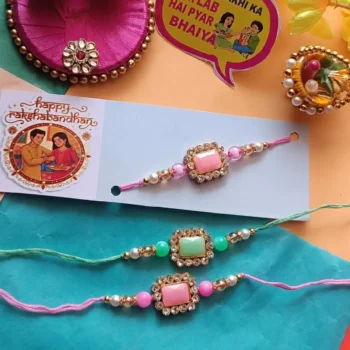 Stone rakhi 440