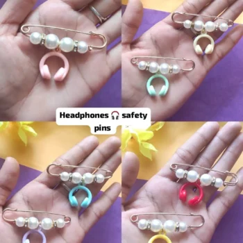 Headphone safety pin 416