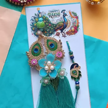 Peacock tassel rakhi 431