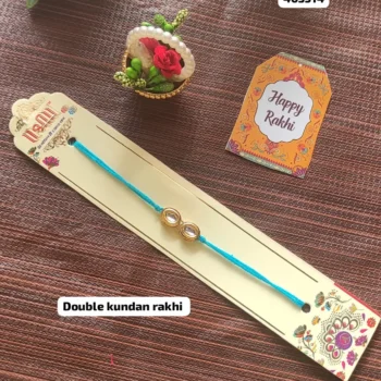 Double kundan rakhi 479