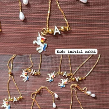 Kids initial rakhi 469