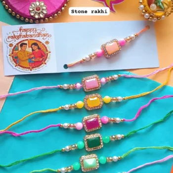 Stone rakhi 433