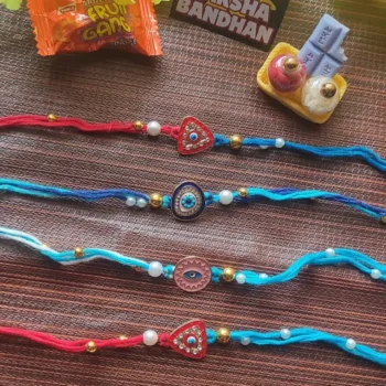 Evil eye moti rakhi 530