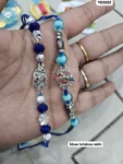 Silver krishna rakhi 607